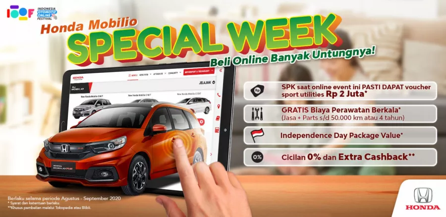 Dorong Pasar Otomotif Nasional Lewat Jalur Digital, Honda Berpartisipasi di Ajang Indonesia Otomotif Online Festival 2020